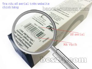Tra cứu bằng mã vạch và số serial để phân biệt hàng thật