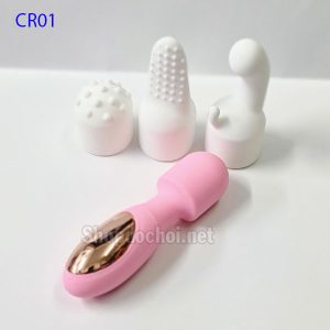 Máy rung điểm G mini kèm 3 đầu phụ