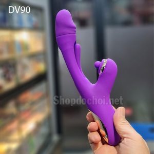 Dương vật giả rung bú đá lưỡi