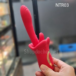 Cây Rung Móc Kèm Lưỡi Liếm Cao Cấp - Kích Thích Điểm G